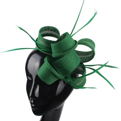 Feather Fascinator Hat Hair Accessory for Formal Events