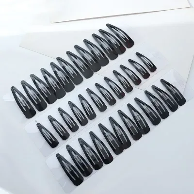 Black Hair Clips Set