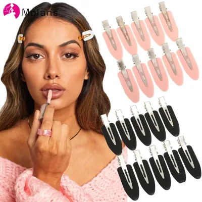 Molans 10pcs/set No Bend Seamless Hair Clips Side Bangs Barrette Makeup Washing Face Accessories Women Girls Styling Hai