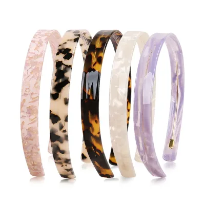 Korea DongdaemunAcetate Headband Classic All-match Tortoiseshell Headband Washing Face Non-slip Head Buckle Hair Accesso