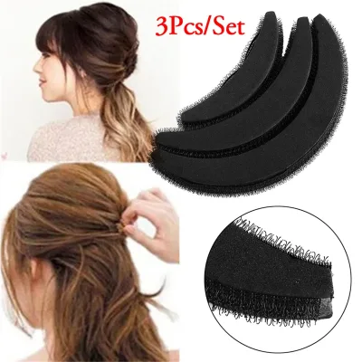 3Pcs/set Volume Headwear Foam Sponge Bump Up Hair Styling Hair Pads Hair Volume Increase Puff Hair Bun Maker Donut Inser