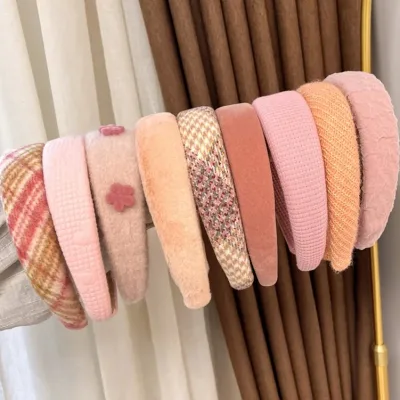 Gentle Pink Plush Headband