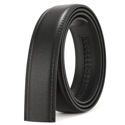 Ratchet Men Belt Replacement Strap 1 3/8", Large Size 150cm 170cm Leather Belt Strap for 40MM Slide Click Automatic Buck