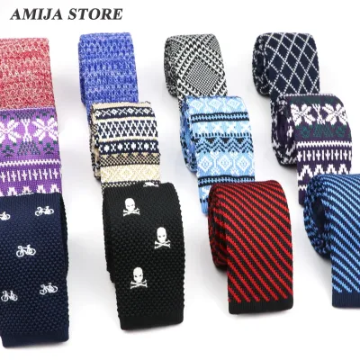 Men's Floral Skull Woven Tie