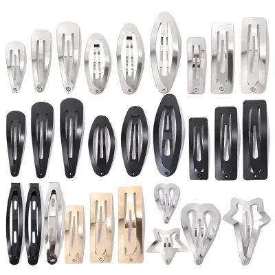 Waterdrop Alloy BB Hair Clips Gold Silver Black 10/20/30 Pack