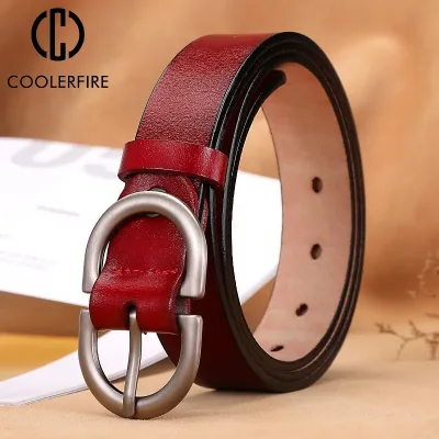 Belts for Women Genuine Leather Cowskin High Quality Fashion Belt Jeans Woman Belts for Dress Luxury Brand Women's Belt 