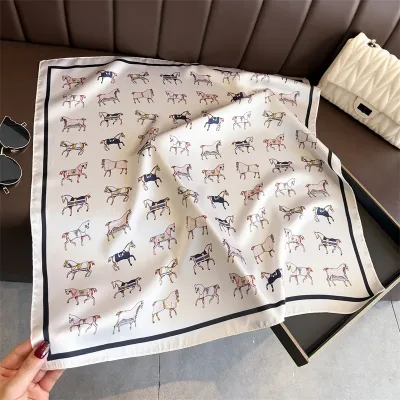Silk Print Scarf for Women