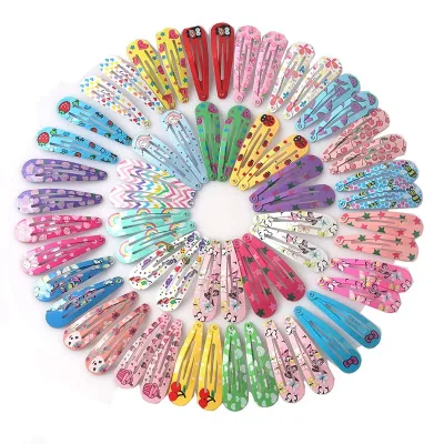 Cute Baby Hair Clips For Girls Children Dripping Barrettes Hairpins Metal Candy Color Korean Kawaii Hair Accessories Kid