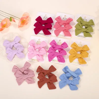 Cotton Hair Clips For Girls
