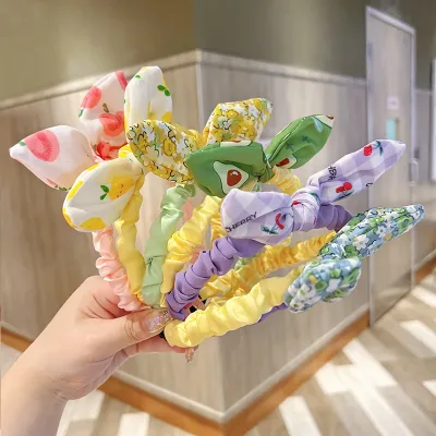 2022 Children Cute Colors Fruit Bow Hairbands Headwears Baby Girls Lovely Sweet Hair Hoop Headbands Kid Fashion Hair Acc