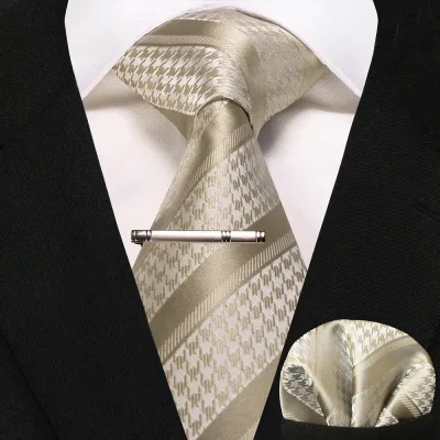 Navy Blue Silk Tie Set