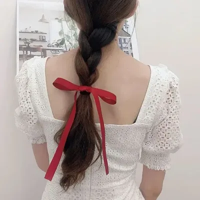 Solid Colour Ribbon Scrunchies