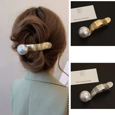 Pearl Hair Clip Barrette