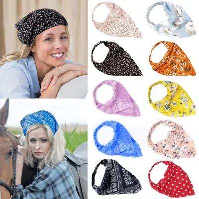 Women Boho Print Headband Scarf
