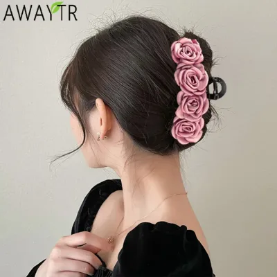 Elegant Rose Hair Clip