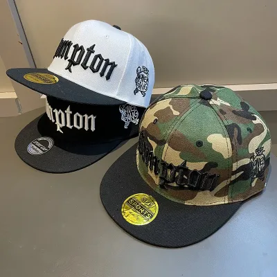 Camouflage Flat-Brim Hip-Hop Baseball Cap Men Wide Brim