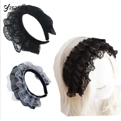 Free Shipping Lovely Lolita Lace Bow Women Hairbands Girl's Headbands Lady's Headwear Hair Accessories Headwrap