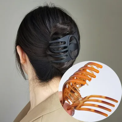 Matte Hollow Duckbill Hair Clip Frosted Ponytail Claw
