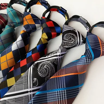 Paisley Pattern Zipper Tie