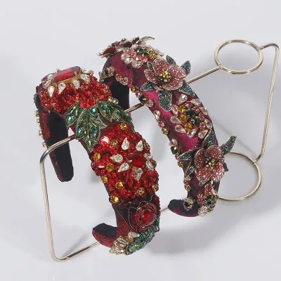 Luxury Red Gem Crystal Headband