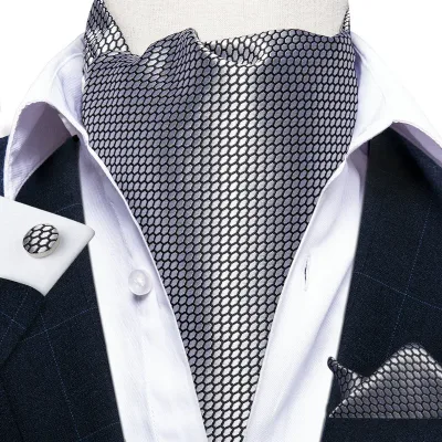Plaid Ascot Tie For Formal Occasions