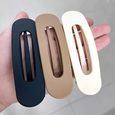 1/2/3PCS Korean Frosted Hair Clip for Women Large Matte Hairpins Hairgrips Hair Big Clip Bangs Barrettes Girls Hair Acce