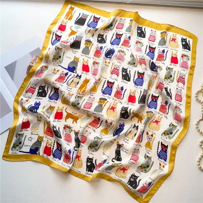 Silk Shawl Print Scarf For Women