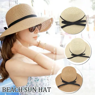 Women's Foldable Straw Sun Hat
