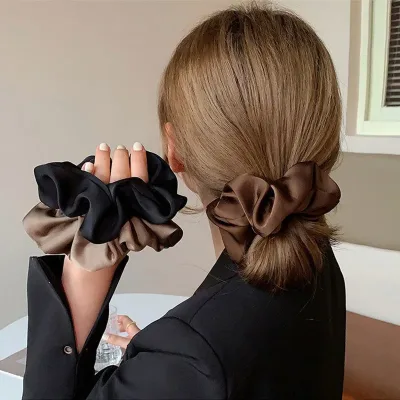Silk Scrunchies Hair Ties for Women