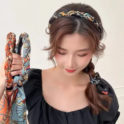 Vintage Satin Chain Headband