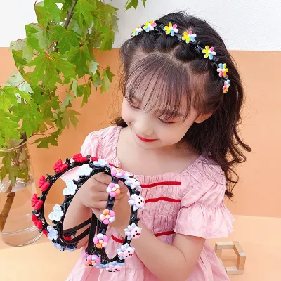Cartoon Fruit Flower Hair Hoop Headband for Kids Girls Korean