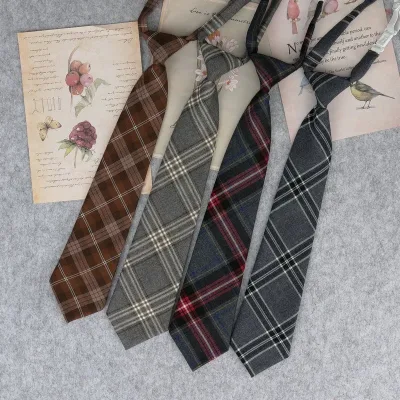 Plaid Neck Tie for Women and Girls