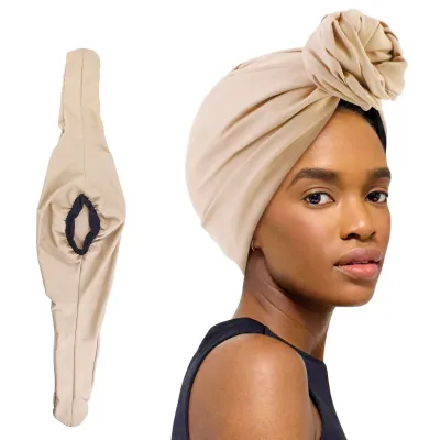 New Elegant Retro Turban for Ladies Cotton Headband Women Muslim Headscarf Beanie Cap Hair Cover Cap African Head Wraps 
