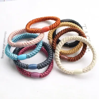 5pc Korean Beauty Good Elasticity Hair Ties Rings Rope Scrunchies for Women Girls Child Daily Holiday Gift Hair Accessor