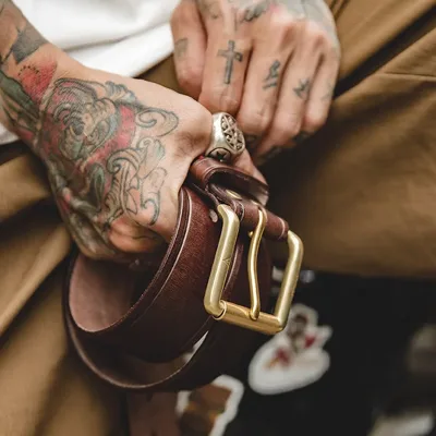 Maden Mens Belts Genuine Leather High Quality Buckle Jeans Cowskin Casual Belts Female Vintage Luxury Brand Designer Wai