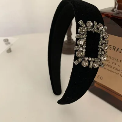 Velvet Rhinestone Headband