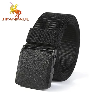 JIFANPAUL Automatic Buckle Nylon Tactical Belt for Men