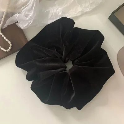 Super Large Oversized Big Scrunchie For Elegant Lady High End XXL Scrunches Holder For Women Ponytail Fluffy Velvet Hair