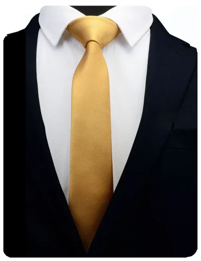 RBOCOTT New Classic Solid Color Tie 6cm Slim Tie Men's Necktie Skinny Ties For Men Red Wedding Blue Black Casual Neck Ti