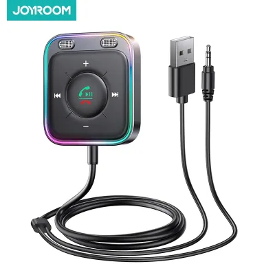 Joyroom Bluetooth 5.4 Car Adapter Enhanced Dual Mics ENC Noise Cancellation 3.5mm AUX Adapter Bluetooth Wireless Receive image 1