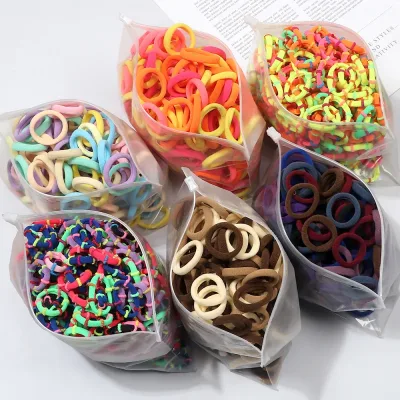 20-100Pcs Hairband Mixed Color Small Elastic Rubber Bands Hair Accessories For Woman Girls Kids Ponytail Holder Scrunchi