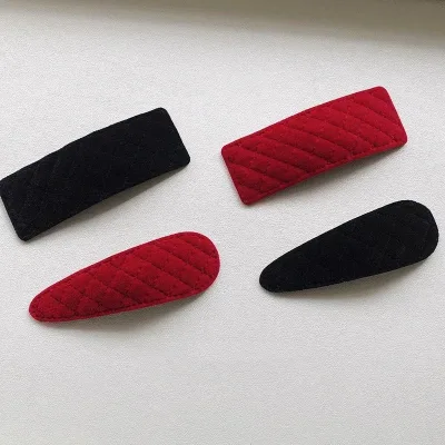 2x Retro Velvet Hair Clips