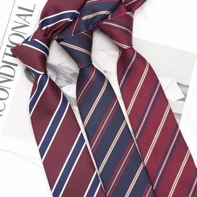 New JK Ties Women Striped Neck Tie Girls Japanese Style for Jk Uniform Cute Skinny Necktie Plaid Uniform School Men Acce