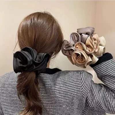 Korean Silk Scrunchie Hair Band