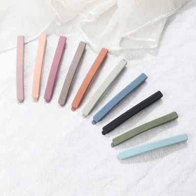 5/10Pcs/Set Fashion Girls Design Frosted Hair Clips Korean Colorful Hairpins Sweet Headwear Hair Accessories for Women B
