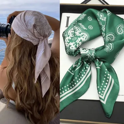 Women's Silk Floral Hairband Scarf