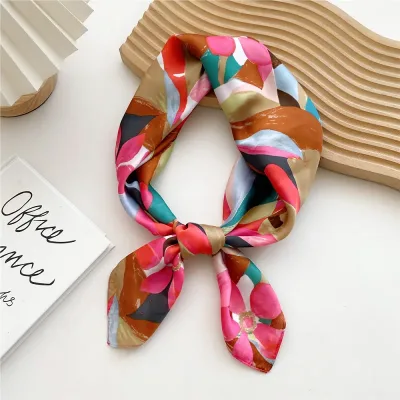 Silk Satin Square Scarf