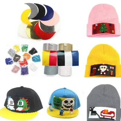 DIY Pixel Building Blocks Snapback Baseball Cap