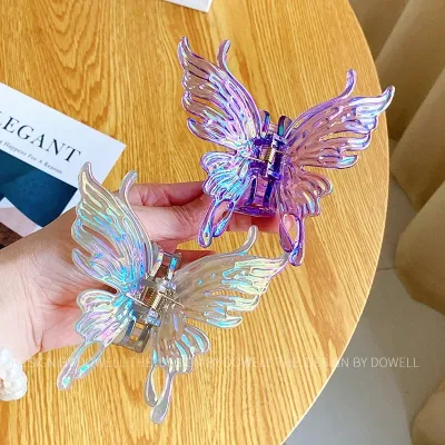 UXSL Colorful Large Butterfly Hair Claws for Women Temperament Hair Clips Geometric Hairpins Barrettes Fashion Hair Acce