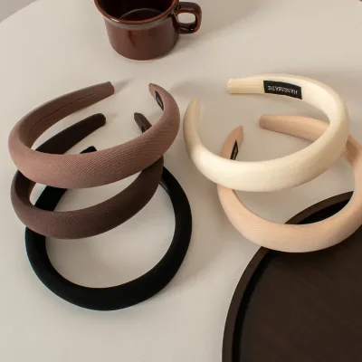 Wide-brimmed Fabric Autumn/winter Hairband Women Wild Go Out Korea Sweet Headband Press Hair Hairband Headband Hair Acce